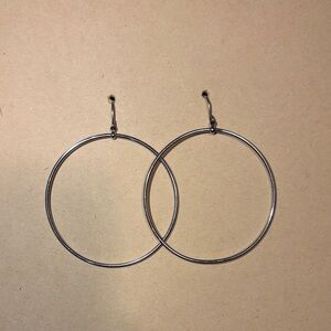 Silver hoop earrings